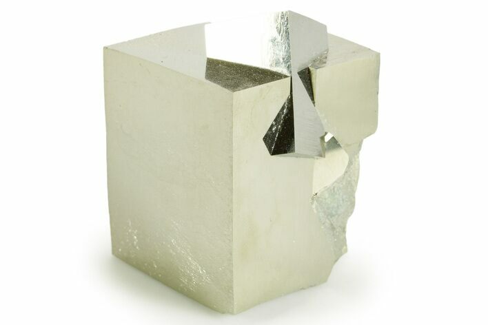 Shiny, Natural Pyrite Cube - Navajun, Spain #361959